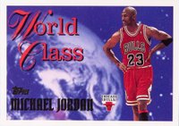1995 Topps World Class #WC1 Michael Jordan Basketball Card