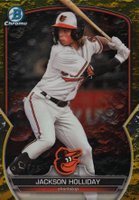 2023 Bowman Draft #BDC118 Jackson Holliday Chrome-Yellow Lunar Crater Baseball Card
