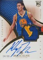 2012 Immaculate Collection #180 Klay Thompson Patch Autograph Basketball Card
