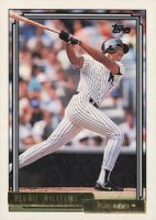 1992 Topps Gold #374 Bernie Williams Baseball Card