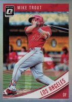2018 Panini Donruss Optic #121 Mike Trout Post Swing-Holo Baseball Card