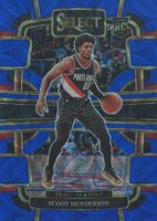 2023 Panini Select #77 Scoot Henderson Blue Scope Basketball Card