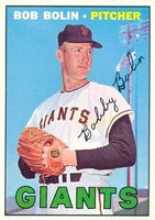 1967 Topps #252b Bob Bolin No white streak Baseball Card