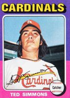 1975 Topps Mini #75 Ted Simmons Baseball Card