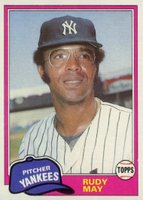 1981 Topps #179 Rudy May Baseball Card