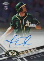 2017 Topps Chrome Rookie Autographs #RA-MO Matt Olson Baseball Card