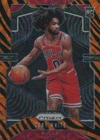 2019 Panini Prizm #253 Coby White Choice Prizm-Tiger Stripe Basketball Card
