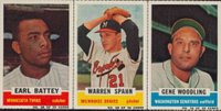 1961 Bazooka Panel # Battey/Spahn/Woodling Baseball Card