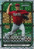2008 Bowman Chrome Draft #BDP33 Max Scherzer Xfractor Baseball Card