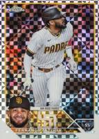 2023 Topps Chrome #129 Fernando Tatis Jr. X-Fractor Baseball Card