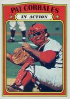 1972 Topps #706 Pat Corrales In Action Baseball Card