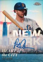 2022 Topps Chrome Heart of the City Autographs #HOCAPA Pete Alonso Baseball Card