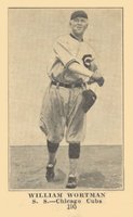 1917 Boston Store #195 William Wortman Baseball Card