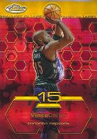 2002 Finest #58 Vince Carter Gold Refractor Basketball Card