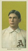 1909 White Borders Ghosts, Miscuts, Proofs, Blank Backs & Oddities #34 Chief Bender Portrait Baseball Card