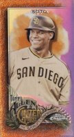 2022 Topps Allen & Ginter Chrome #86 Juan Soto Mini-Orange Refractor Baseball Card