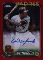 2024 Topps Chrome Chrome Legends Autographs #CLADW Dave Winfield Red Refractor Baseball Card