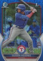 2023 Bowman Chrome Prospects #BCP59 Gleider Figuereo Blue Shimmer Refractor Baseball Card