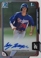 2015 Bowman Chrome Autograph Prospect #CBE Cody Bellinger Refractor Baseball Card