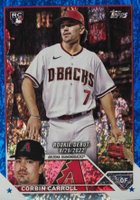 2023 Topps Update #US244 Corbin Carroll Blue Foil Baseball Card