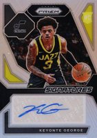 2023 Panini Prizm Rookie Signatures #RSIGEO Keyonte George Silver Basketball Card