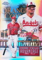 2024 Topps Chrome Update Home Field Advantage #8 Mike Trout Baseball Card
