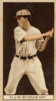 1912 Brown Backgrounds Common back # George Ellis Baseball Card