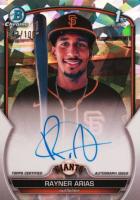 2023 Bowman Chrome Prospect Autographs #CPARA Rayner Arias Atomic Refractor Baseball Card