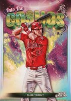 2024 Topps Chrome Cosmic Into the Cosmos #3 Mike Trout Baseball Card