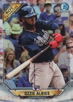 2018 Bowman Rookie of the Year Favorites Chrome #OA Ozzie Albies Baseball Card