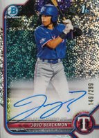 2022 Bowman Chrome Prospect Autographs #CPAJBN Jojo Blackmon Speckle Refractor Baseball Card