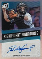 2018 Panini Donruss Significant Signatures #SIGIR Ivan Rodriguez Baseball Card