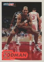 1993 Fleer #378 Dennis Rodman Basketball Card