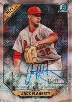 2018 Bowman Mega Box Chrome Rookie of the Year Favorites Autographs #JF Jack Flaherty Baseball Card