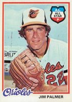 1978 Topps #160 Jim Palmer Baseball Card