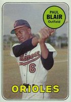 1969 Topps #506 Paul Blair Baseball Card