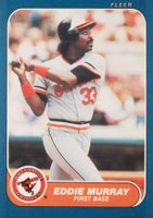 1986 Fleer #282 Eddie Murray Baseball Card