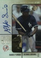 2000 SPx #94 Alfonso Soriano Autographed Baseball Card