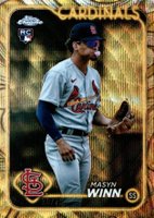 2024 Topps Gilded Collection #130 Masyn Winn Gold Wave Baseball Card