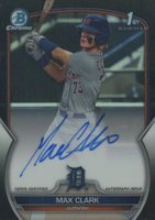 2023 Bowman Draft Chrome Prospect Autograph #CDAMC Max Clark Black Baseball Card