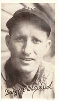 1936 Goudey Premiums-Type 1-Wide Pen # Burgess Whitehead Portrait Baseball Card