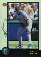 1998 Bowman Chrome #71 David Ortiz Refractor Baseball Card