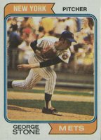 1974 Topps #397 George Stone Baseball Card