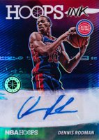 2019 Panini Hoops Premium Stock Hoops Ink #DR1 Dennis Rodman Basketball Card