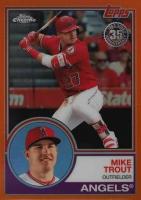 2018 Topps Chrome 1983 Topps #83T-12 Mike Trout Orange Refractor Baseball Card