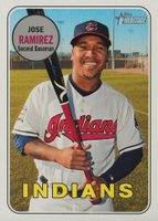 2018 Topps Heritage  #291 Jose Ramirez Baseball Card