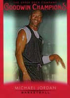 2021 Goodwin Champions #1 Michael Jordan Platinum-Red Basketball Card