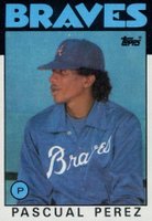 1986 Topps #491 Pascual Perez Baseball Card