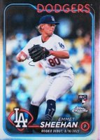 2024 Topps Chrome Update #USC130 Emmet Sheehan Refractor Baseball Card