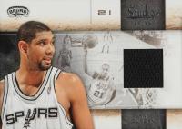2009 Panini Studio #12 Tim Duncan Materials Basketball Card